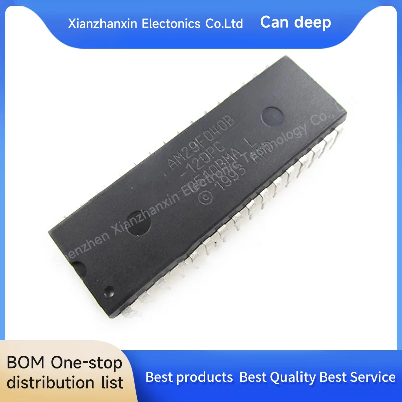 1PCS/LOT  AM29F040B-120PC AM29F040B DIP Memory chip IC in stock