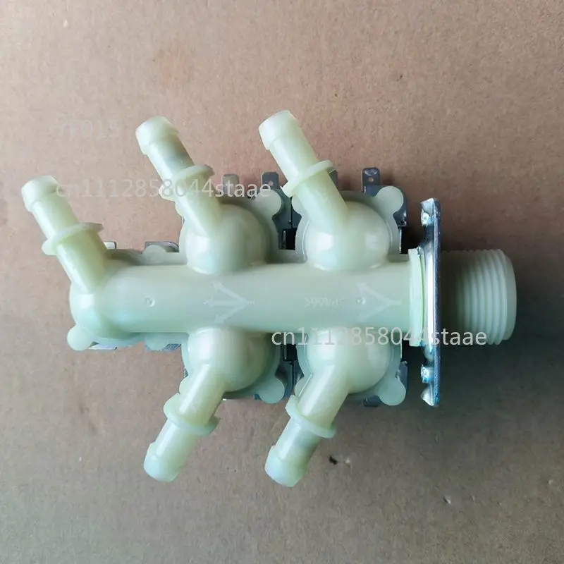 220V Multi Channel Electromagnetic Inlet Valve Washing Machine Water Feed Replacement Parts