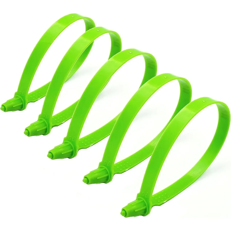 

1000 зеленых пронумерованных уплотнений прицепа с защитой от несанкционированного доступа для безопасности грузовика с цветным и прочным материалом высокой видимости