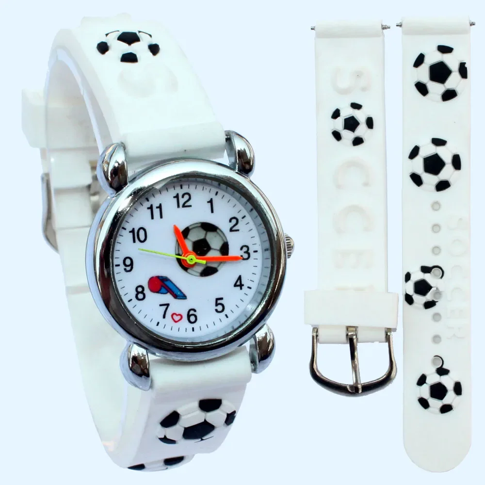 Новые модные цветные мультяшные футбольные студенческие детские часы, кварцевые электронные часы, дропшиппинг, наручные часы для мальчиков