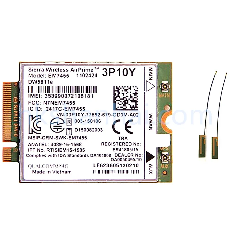 SHANHAI 4G LTE Module Wireless EM7455 Sierra M.2 Form Factor GPS Supported USB Interface LTE Cat.6 Best Product - view 3