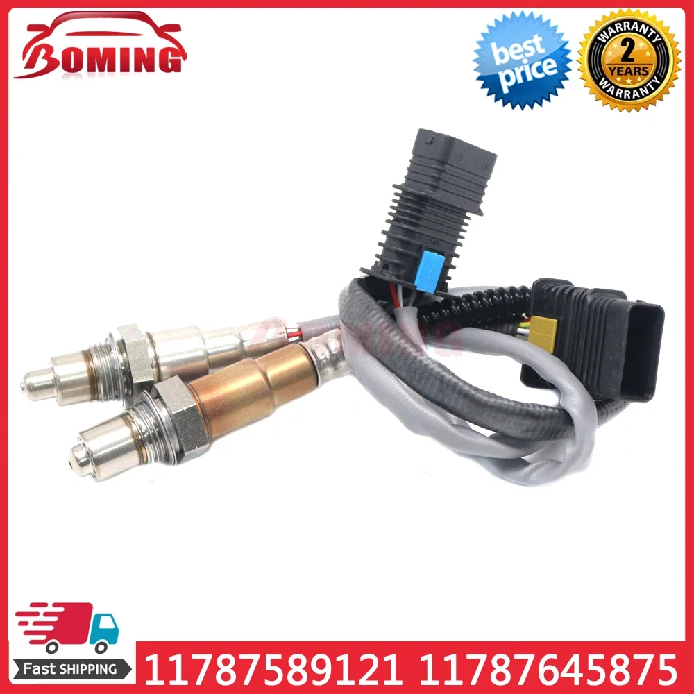 2PCS Upstream&Downstream O2 Oxygen Lambda Sensor 11787589121 11787645875 For BMW X4 X6 2016 0258027029