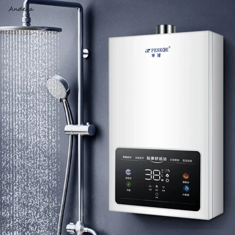 Gas Water Heater - Natural Gas Household. Electric Constant Temperature. Forced Exhaust. Balanced. Instant Heater.