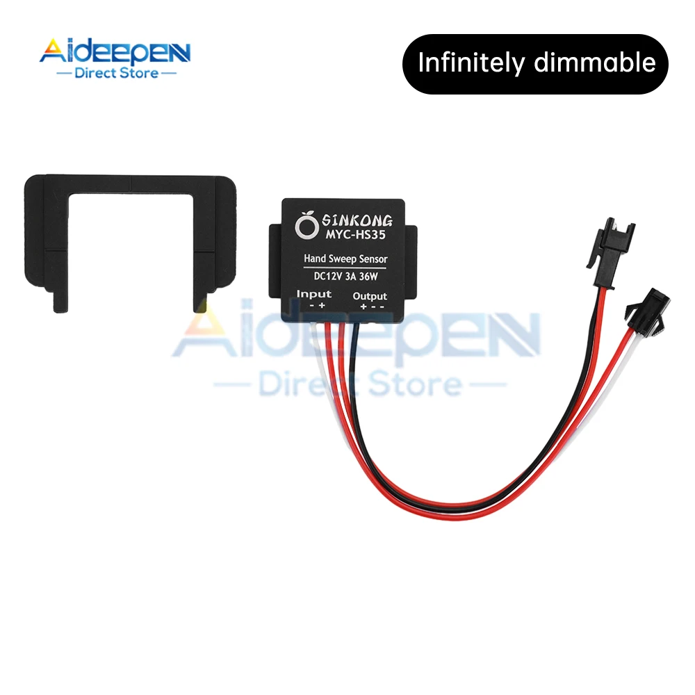 Mirror Hand Scan Dimmer Sensor Switch Bathroom Mirror DC 12V 3A 36W Makeup LED Infinite Dimming Mirror Switch
