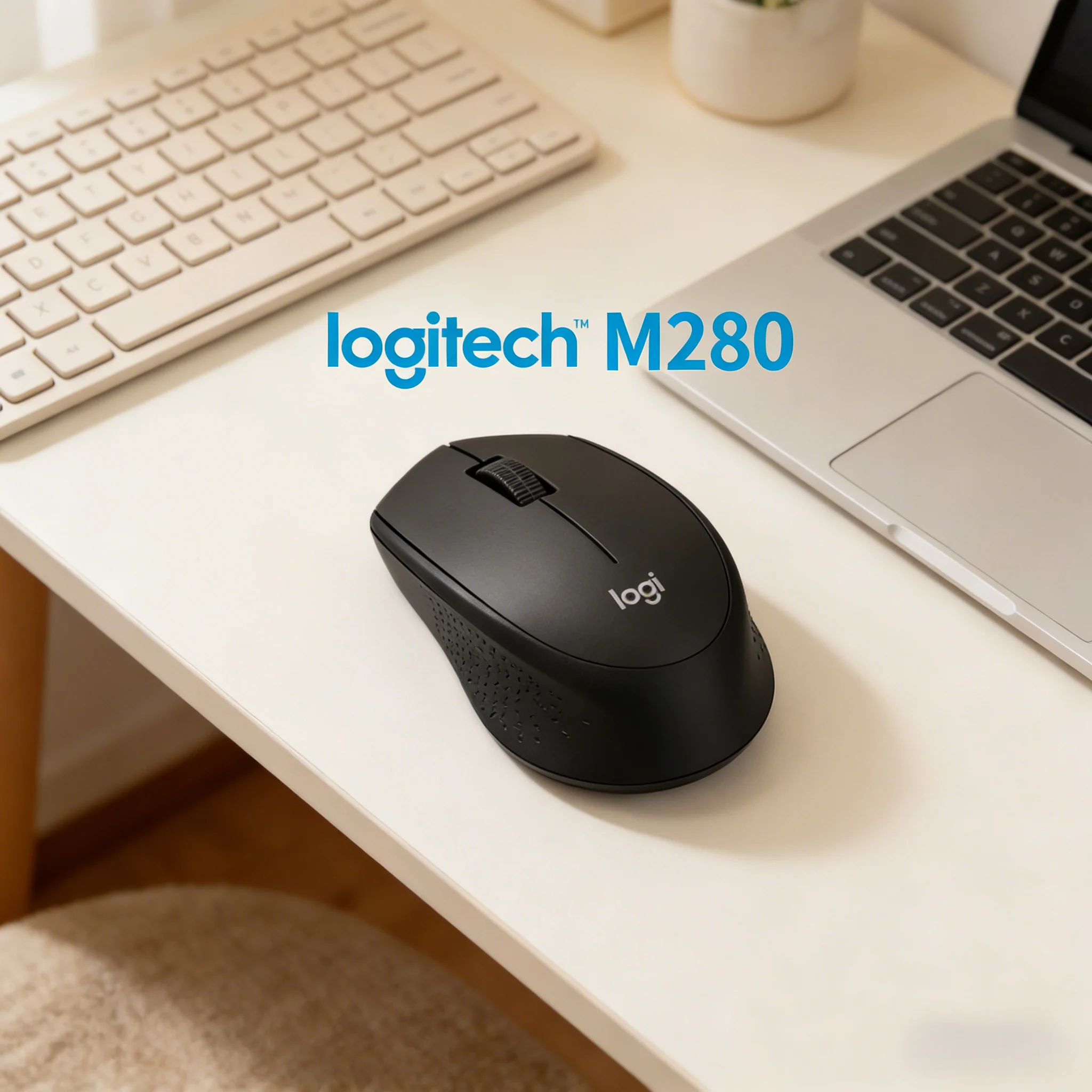 

Беспроводная мышь Logitech M280 с наноприемником, Plug & Play, для Windows, Mac OS, ноутбуков и настольных компьютеров, универсальная