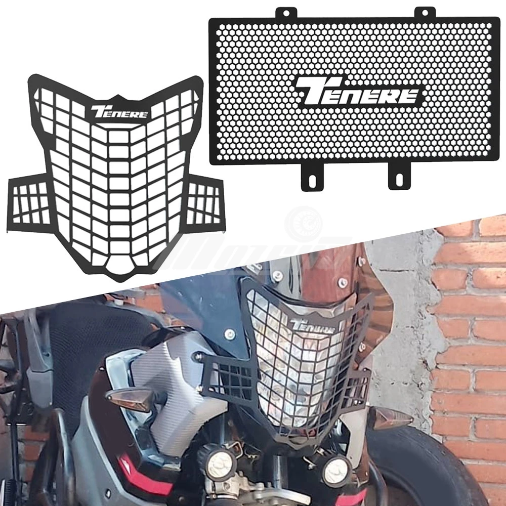 

Защитная решетка для фары мотоцикла, защитный комплект для радиатора, подходит для YAMAHA XT660Z Tenere 2008-2016 годов выпуска.