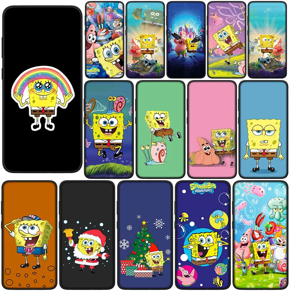 SpongeBobs Sponges SquarePants Bobs Phone Casing for Xiaomi Redmi Note 9 11 8 Pro 4G 5G 9S 11S 9A 9C NFC 9T 8A Cover Case