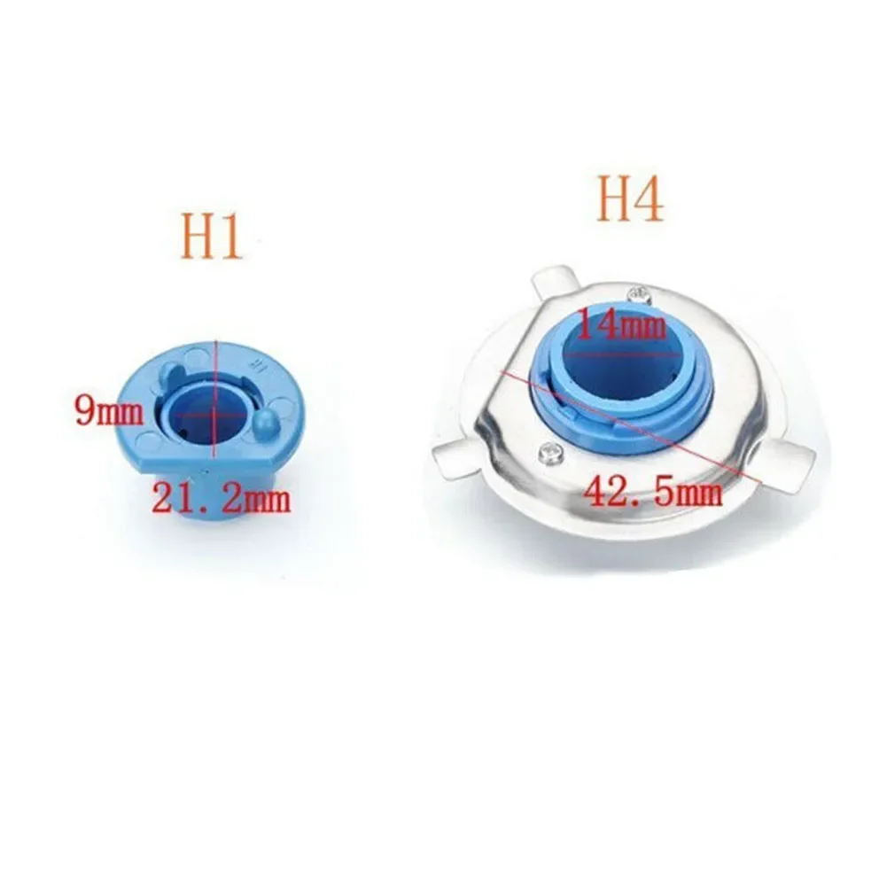 2Pcs H1 H4 Car LED Headlight Lamp Bulb Base Adapter Sockets Retainer Holder Easy Installation Car Light Base