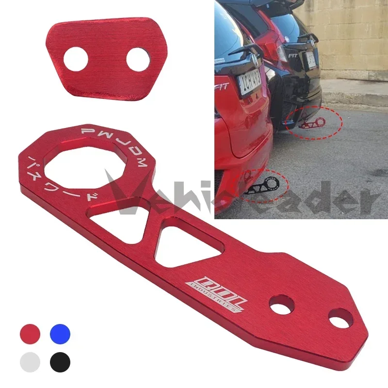 Hot Sale Aluminum Alloy Car Rear Bumper Tow Hook Towing Tool Suitable For Honda Civic RS Toyota Honda Chevrolet Ford JDM