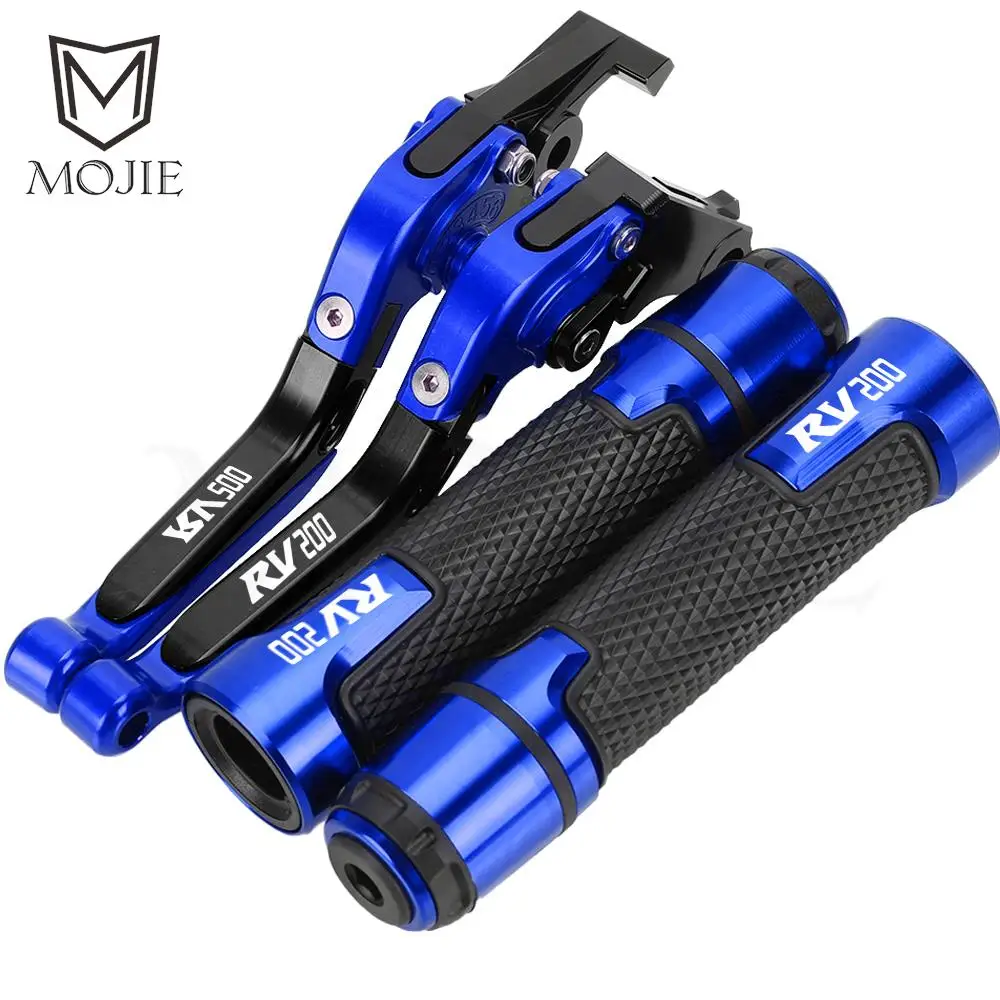 

Motorcycle Accessories Adjustable Extendable Brake Clutch Levers Handlebar grips Handle bar For SUZUKI RV200 RV 200 2016-2017