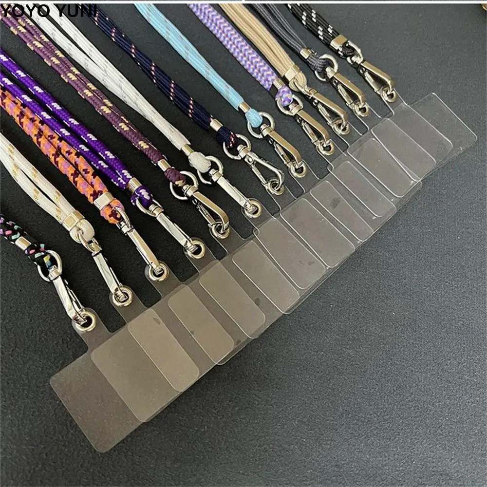 قابل للتعديل أحزمة الهاتف المحمول انفصال طويل الهاتف الرقبة الحبل مكافحة خسر الملونة Crossbody الهاتف الحبل الرجال النساء