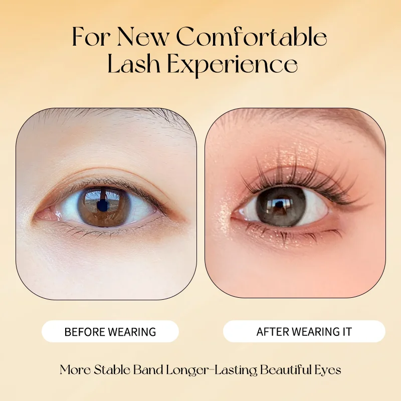 Extension ciglia autoadesive 10-13mm, cluster individuali leggeri come piuma, ciglia finte naturali termosaldabili