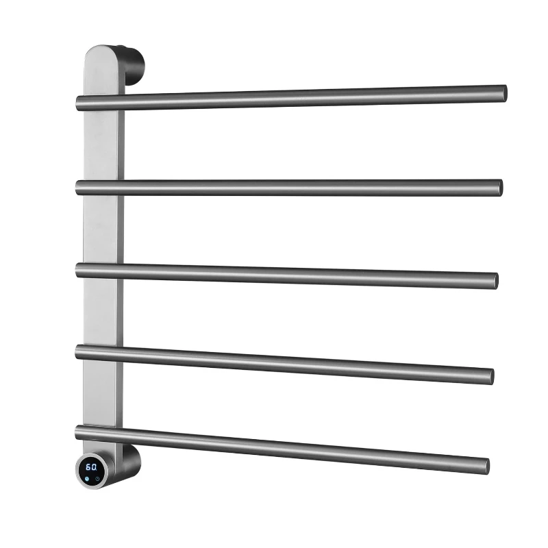 

Интеллектуальный цифровой дисплей с подогревом из углеродного волокна, бытовая ванная комната, ванная комната, вешалка для полотенец из нержавеющей стали