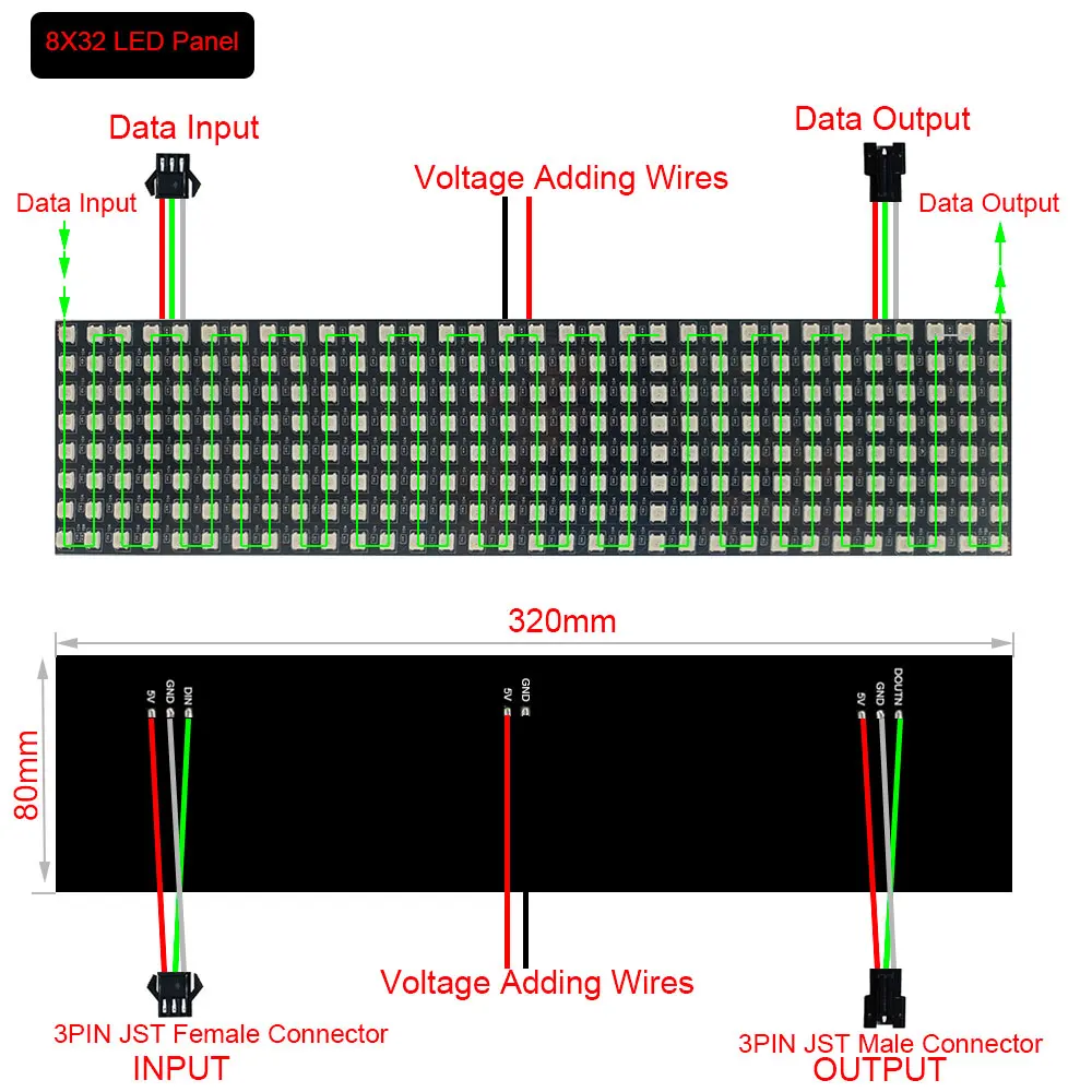 DC5V WS2812B RGB indywidualnie adresowalny oświetlenie panelowe LED WS2812 8x8 16x16 8x32 cyfrowy elastyczny ekran modułu LED RGB