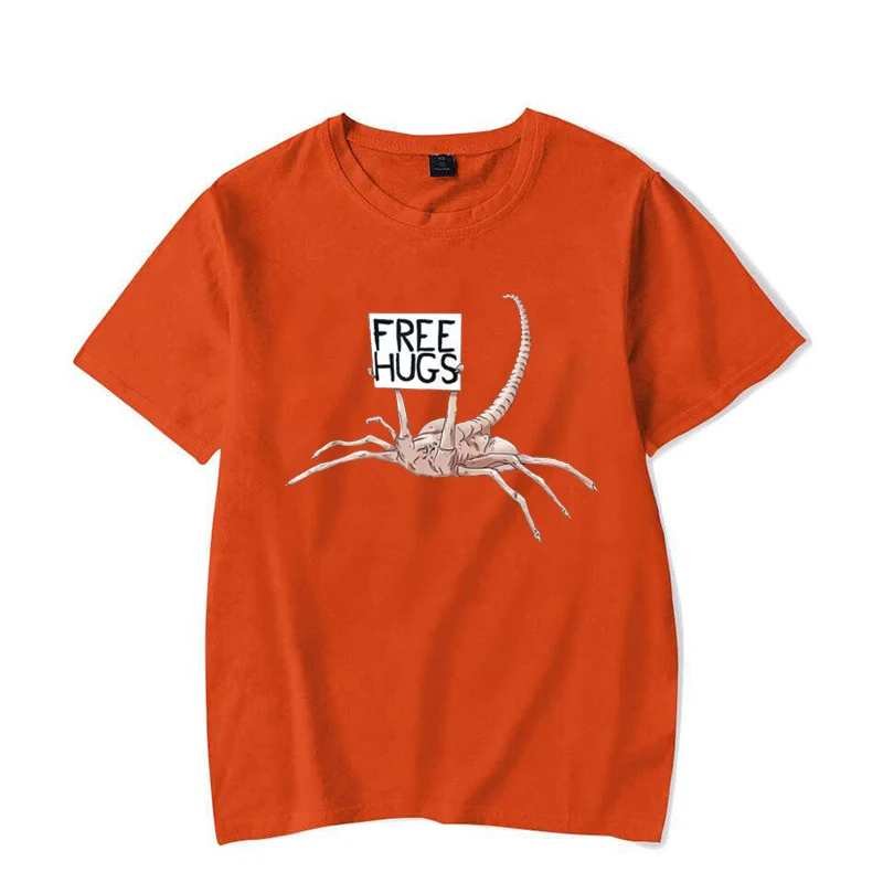 Free Hugs Funny Facehugger Aliens T-Shirt Harajuku T Shirt Comfortable Hip Hop Design Top T-Shirts - Image 5