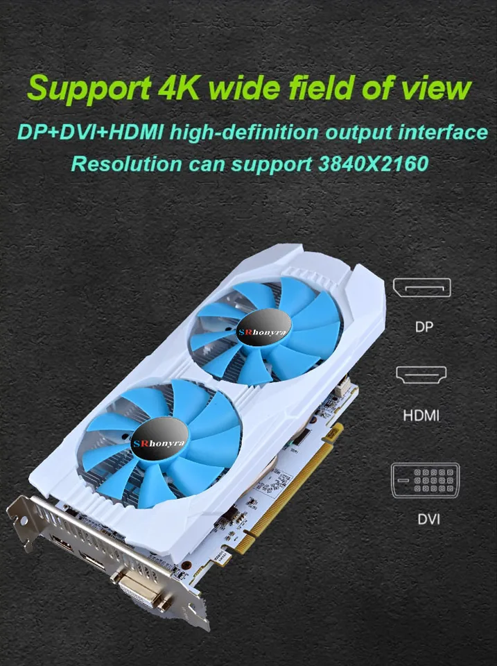 SRhonyra RX 580 590 GME GTX 1660 Super 1660 Ti 1050 Ti Gaming