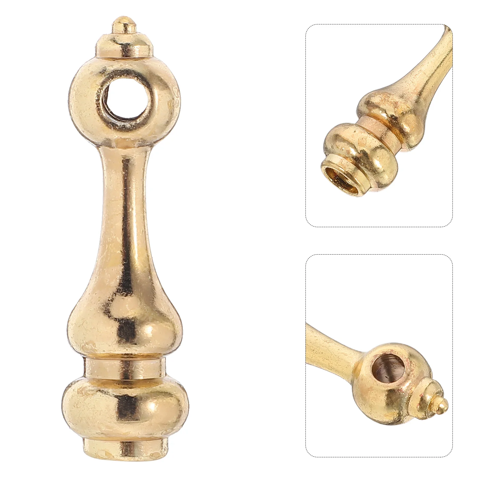 

10 Pcs Fence Accessories Cart Connectors End Cap Glass Golden Bracket Hardware Rail