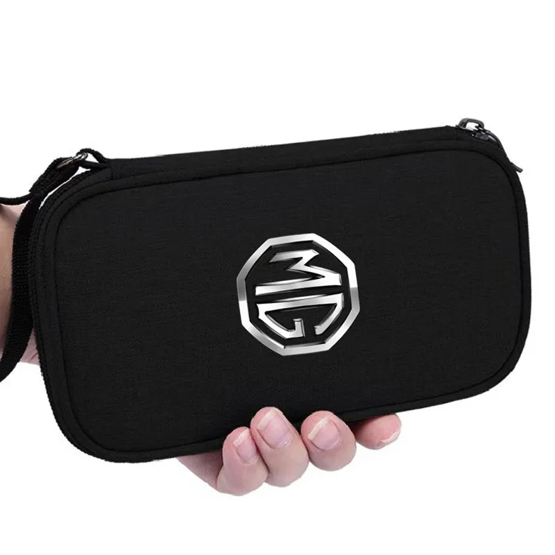 

Portable Storage bag for keys car driver's license Cable Gadget Card Pouch For MG HS MG4 EV Cyber X MARVEL R ZS ES5 ONE Cyberste
