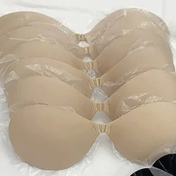 1/2pc Women Invisible Push Up Bra Backless Strapless Bra Seamless Front Closure Bralette Underwear Self-Adhesive Silicone Sticky