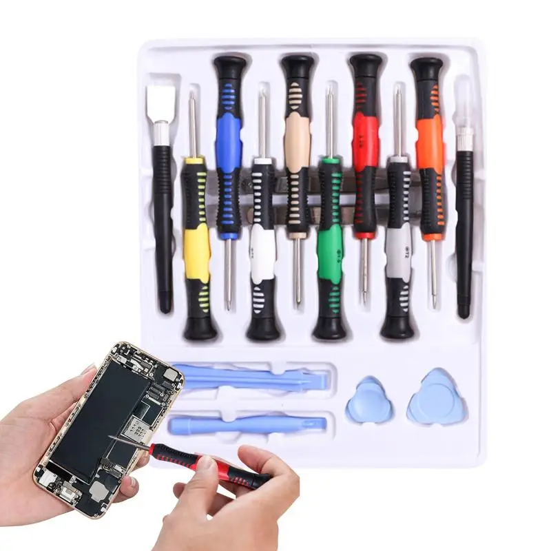 Cell Phone Disassembly Kit 16PCS Mobile Phone Repair Screwdriver Professional Electronics Opening Pry Tool Repair Kit For