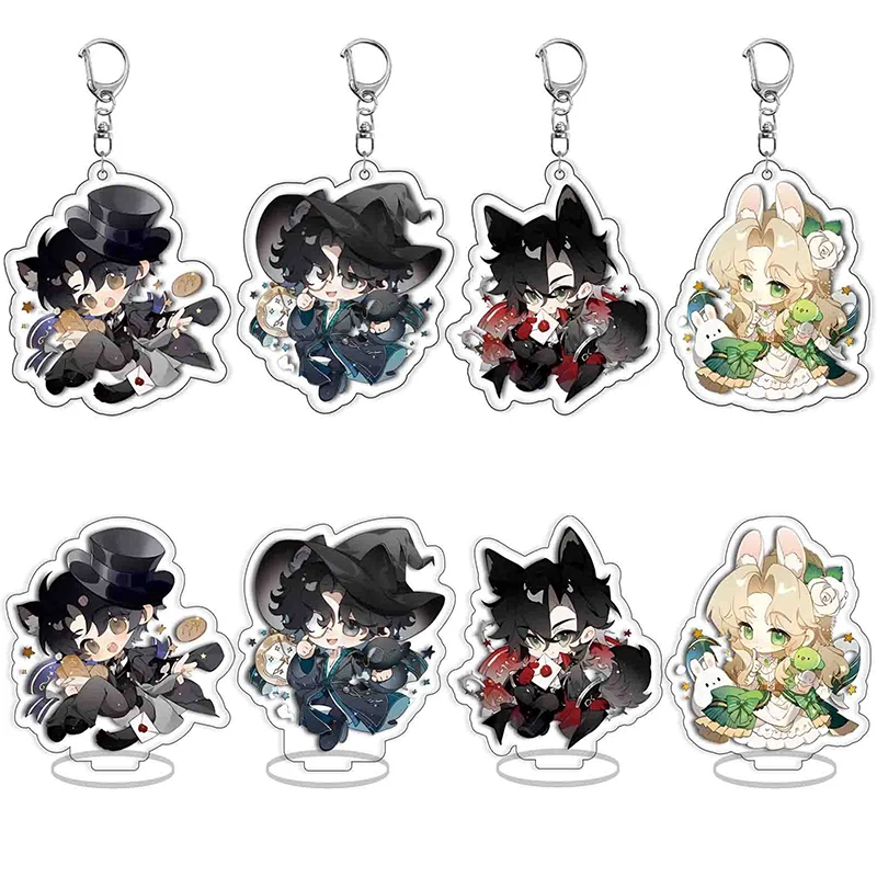 Lord of Mysteries Schlüsselanhänger für Damen und Herren, niedliche Figur, Klein Moretti Audrey Hall Amon, Anhänger, Auto-Schlüsselanhänger, Taschenzubehör, Geschenk