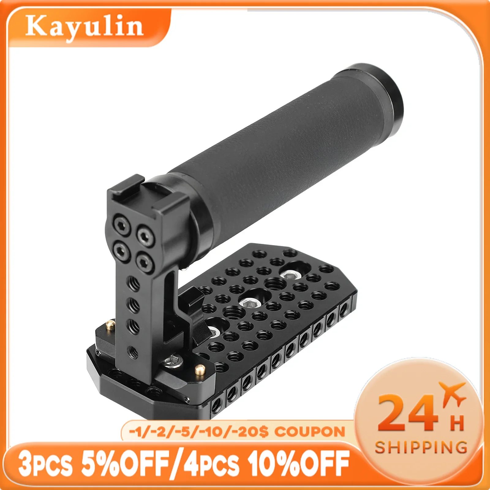 Kayulin Top Handle Grip With NATO Rail Bar & Top Cheese Plate for BMD Blackmagic Design URSA Mini