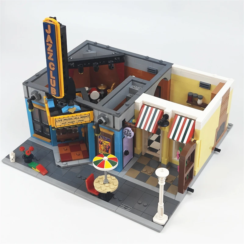 

High Quality Building Block City House Jazz Club 2899Pcs Model Bricks Assembly 10312 Educational Christmas Toys Birthday Gifts