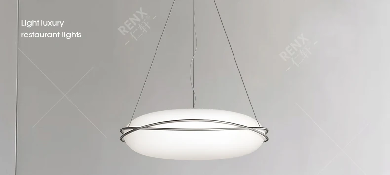 Restaurant chandelier simple modern round table light 2023 new minimalist dining room