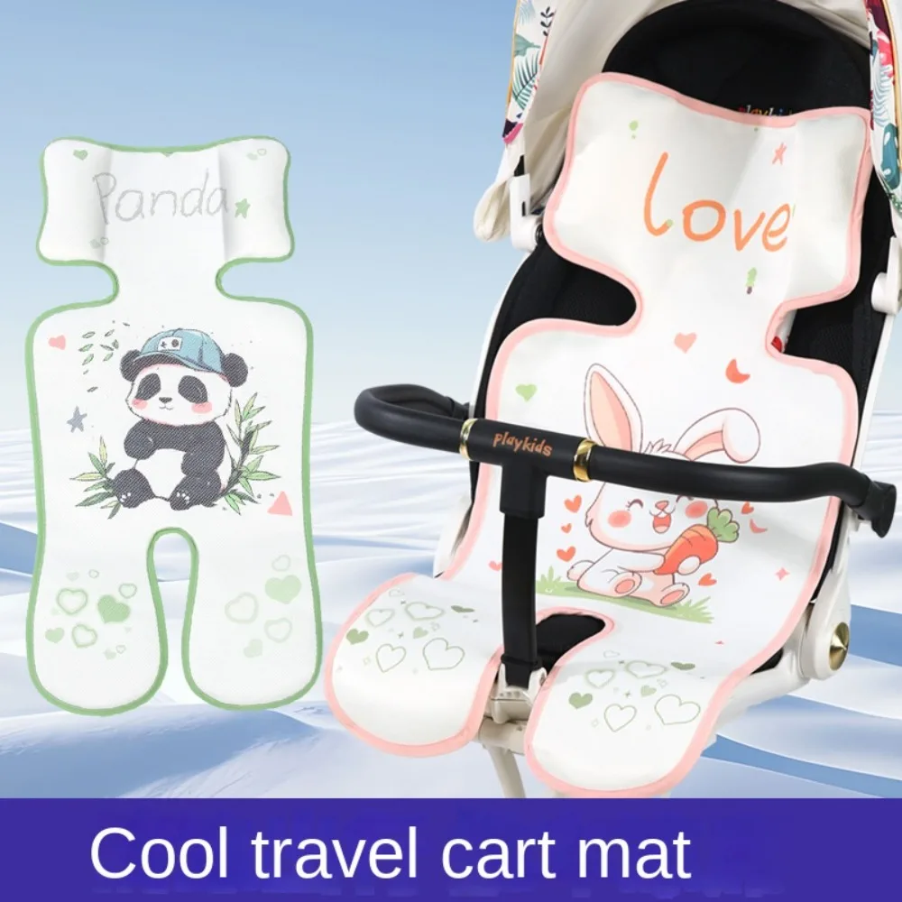 

Cartoon Animals Pram Cooler Mat Rabbit Seat Liner Baby Stroller Mat Baby Strollers Accessory Whale Dining Chair Cushion Summer