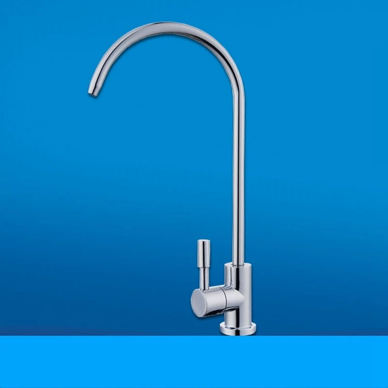 1/4 Inch Stainless Steel Faucet Water Filter Tap For Kitchen Sink Rotation Faucet Fast Connection Drinking Water