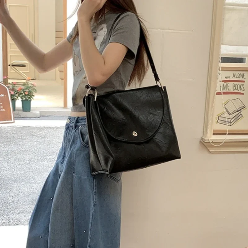 

Вместительная Универсальная мягкая офисная Наплечная Сумка для женщин, однотонная элегантная многофункциональная мягкая Роскошная сумочка для офиса