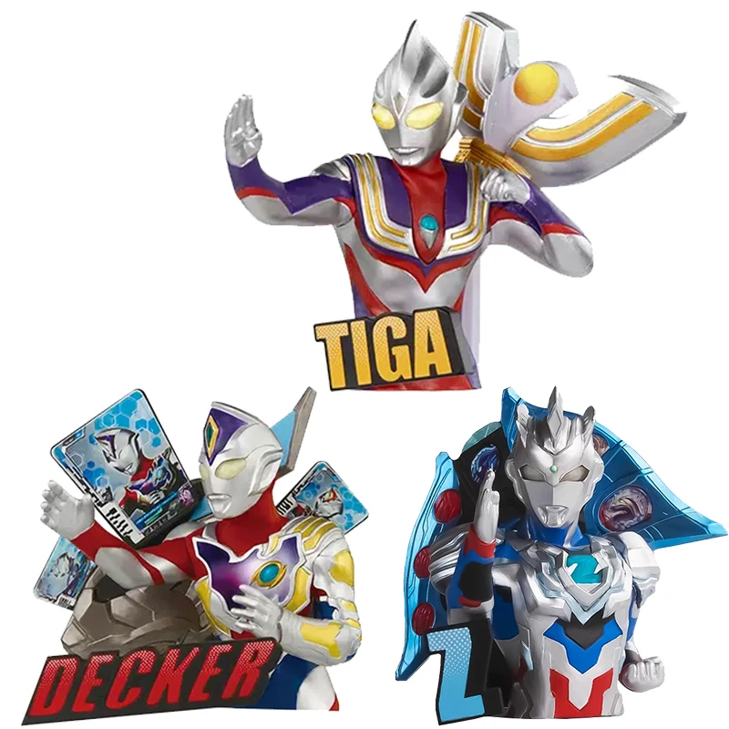 Bandai Original Ultraman Z Zero Trigger Bust Toy Ornaments Anime Action Figures Toys for Boys Girls Kids Gift