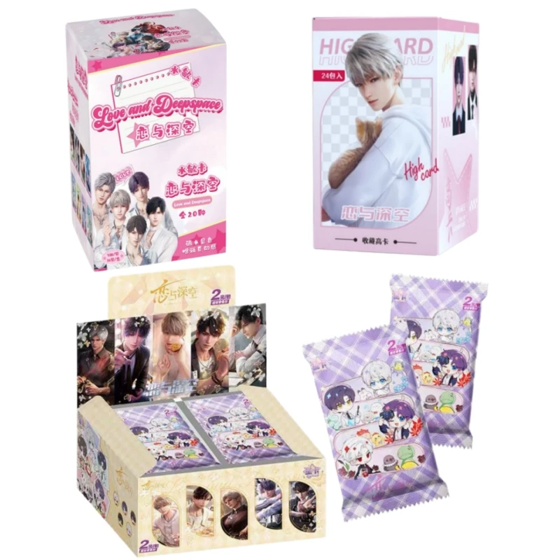 Love And DeepSpace Card Day And Night Streamer Series Hot Selling Novel Peripherals Deluxe Edition Water Sensitive Card Gifts