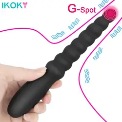 10 Speed Anal Vibrator Anal Beads Prostate Massage Dual Motor Butt Plug Stimulator USB Charge Vibrators Sex Toys For Men Women