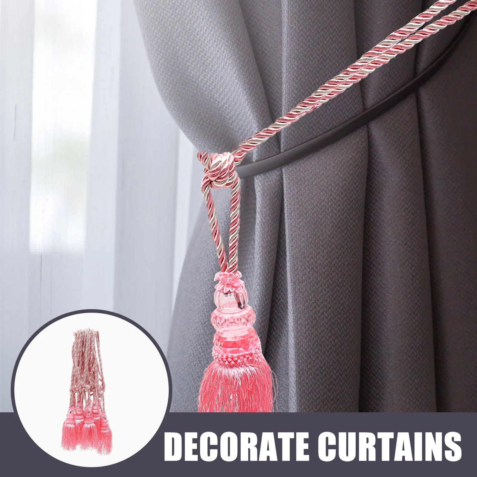 

10Pcs Curtain Tiebacks Tassel Trim Decorative Edging for Curtains Cushions DIY Tassels for Crafts Curtain Tiebacks