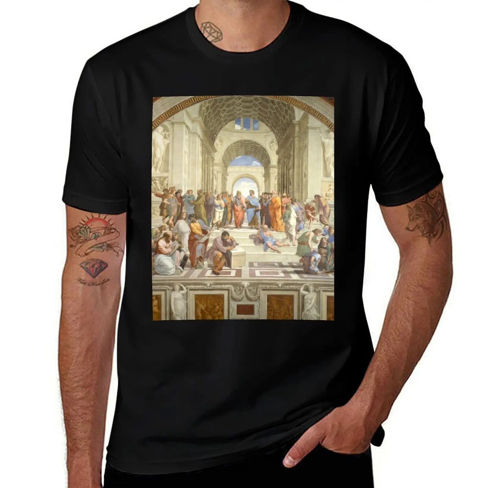 School of Athens - Raphael T-Shirt cotton t shirt pack T-Shirt