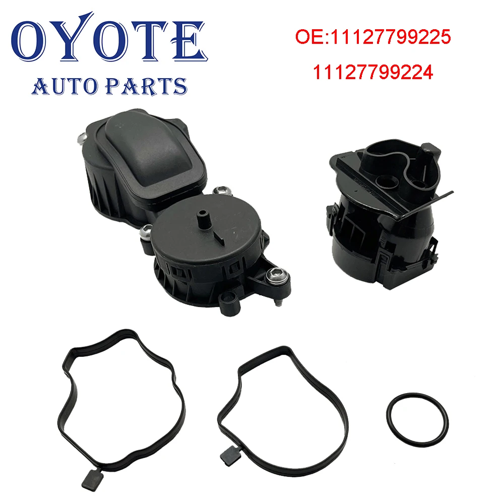 

OYOTE 11127799225 11127799224 Engine Block Breather For BMW E46 330d E60 E61 530 7er 730d X3 X5