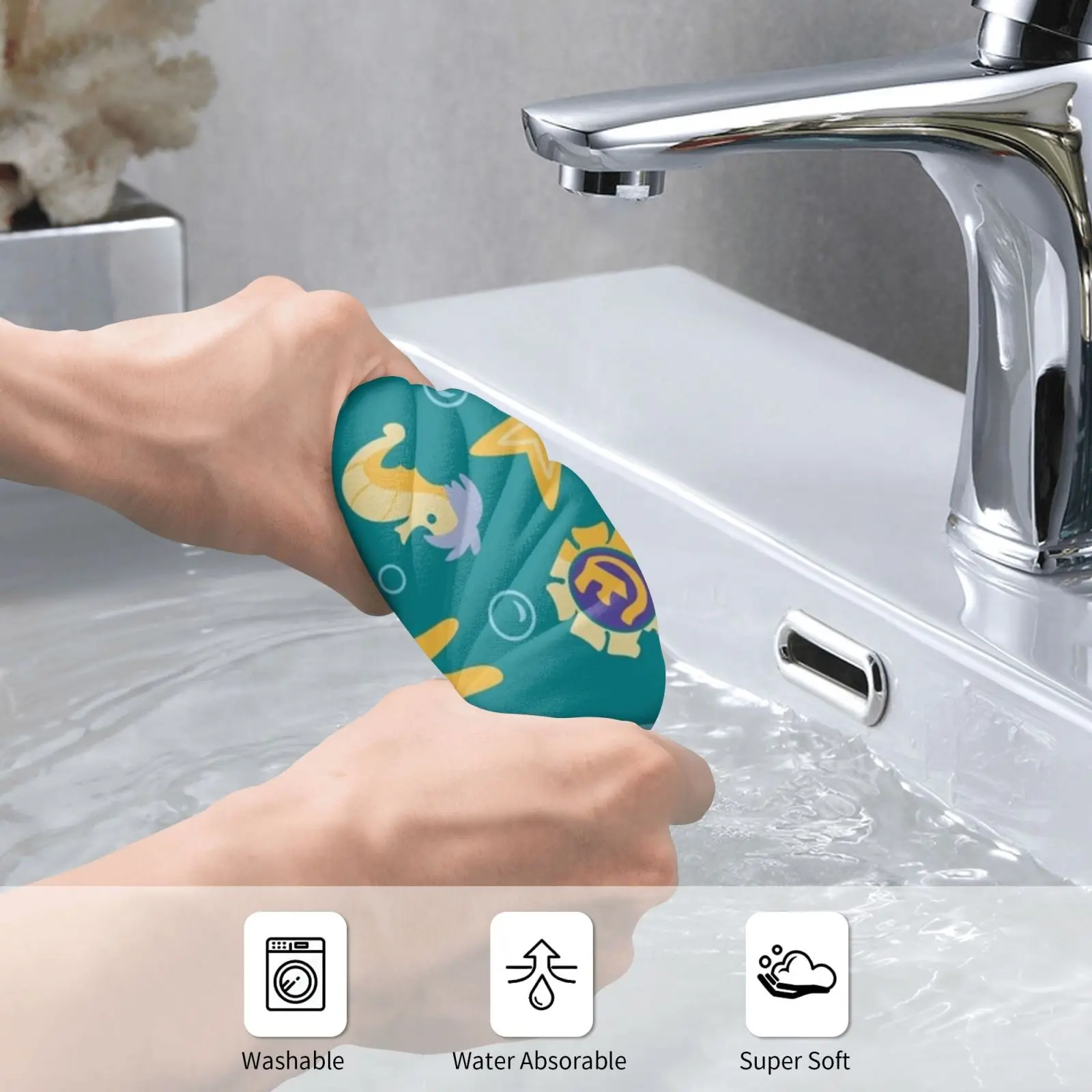 Under The Sea Beach Towel Quick Dry Quality Towel Little Sea Ocean Triton Sea Horse Fork Crab Starfish Mermaid Prince