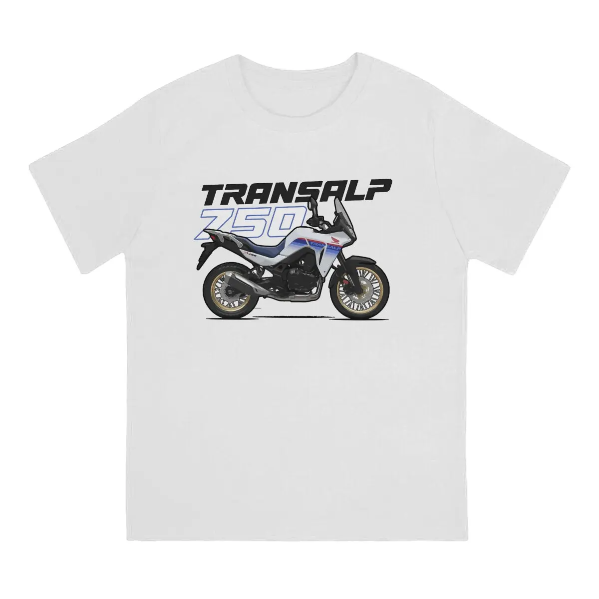 XL750 Transalp Men T Shirt Motorcycles Funny Tees Short Sleeve Round Collar T-Shirt Pure Cotton 6XL Clothing