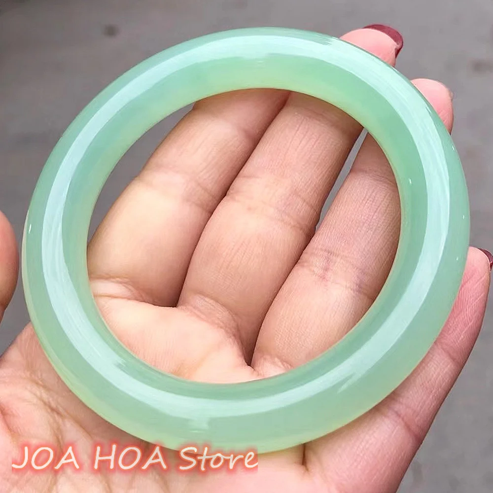 Truly Genuine Certified Natural Tianhe Blue Jadeite Bangle Delicate Jade Bracelet Elegant Nnoble Handring Boutique Jewelry