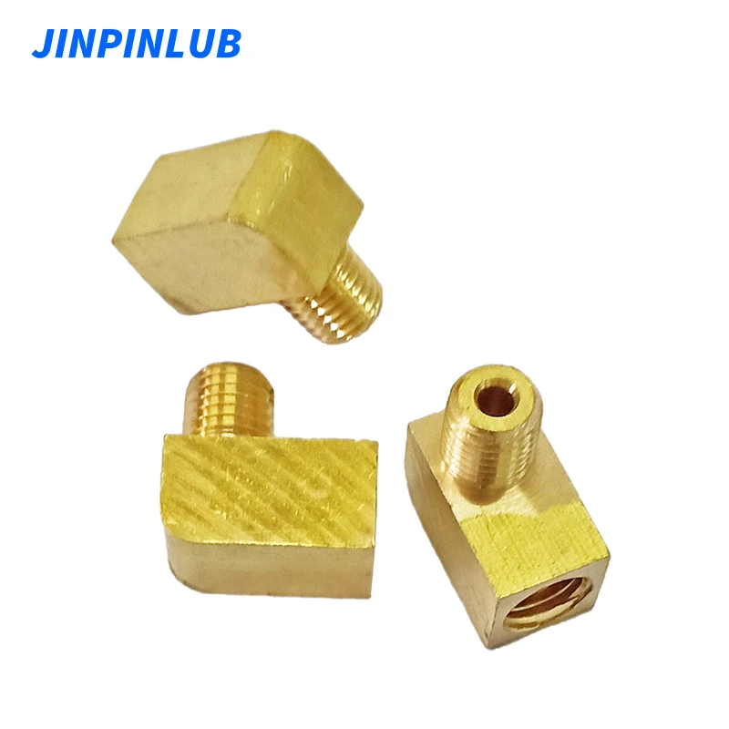 

JINPINLUB PH медный прямоугольный соединитель, коленки, адаптер для труб системы смазочного насоса, фитинги