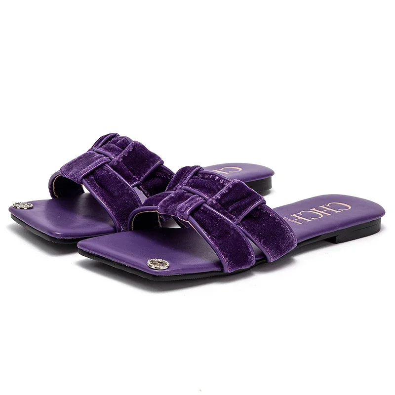 حذاء كلاسيكي للنساء ، نعال نسائية ، نعال رائجة ، تصميم محبب ، مخطط ، لون واحد ، ملابس نسائية ، مسطحة ، موضة ، جديدة #2