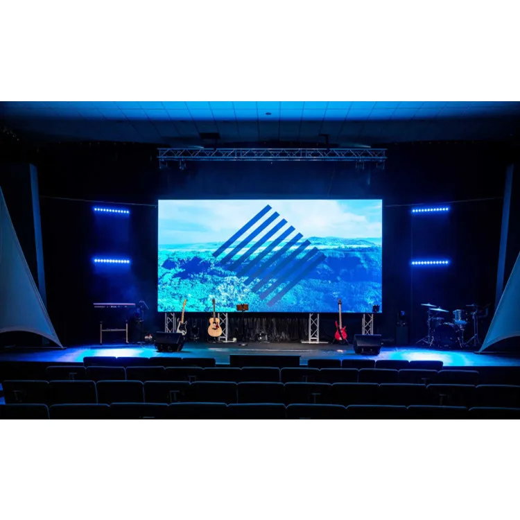 Tela interna com display LED Pixel fino P2.6 Aluguel Formas criativas Estágios de concerto Fundo Painel 500x500mm