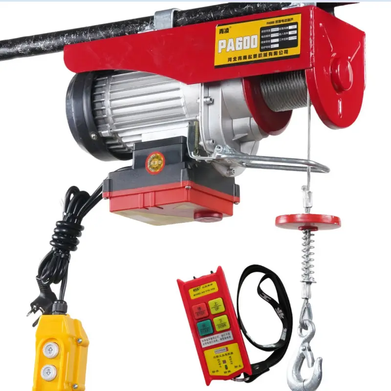 

Electric Hoist Electric Winch 220v 110 Fast Micro Pa500 Pa1000 Hoist Winch Remote Control 500-1000 kg