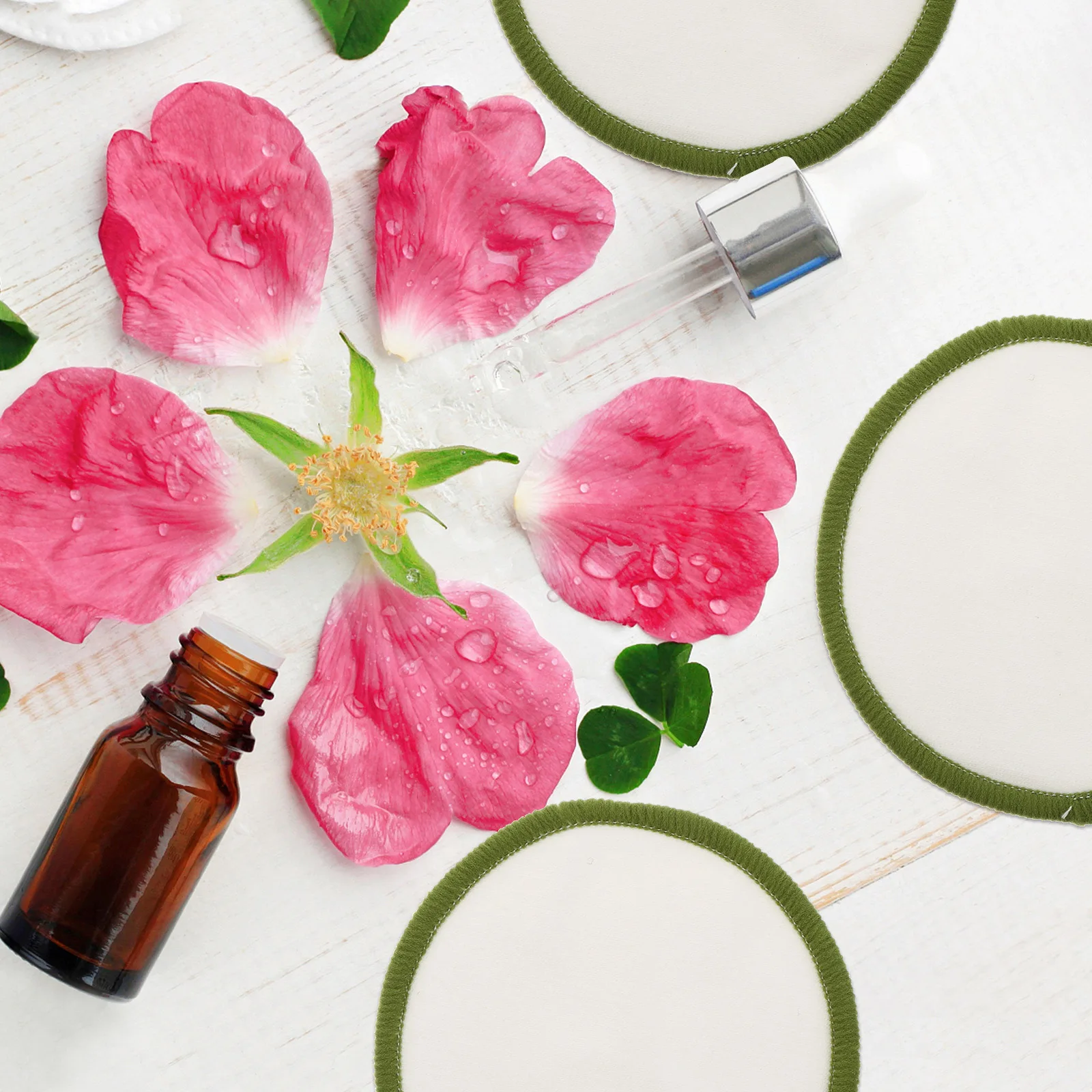 1Set Make-Up Entferner Pads Wiederverwendbare Reinigung Puff Kompakte Make-Up Entfernung Werkzeug Lagerung Tasche für Reisen Heimgebrauch