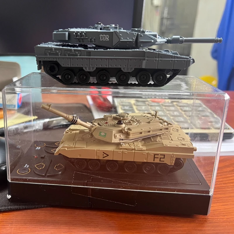 Zdalnie Sterowane Mini Czołgi RC, Model Wojskowy Czołgu RTR z Obrotową Wieżyczką 170 Stopni i Systemem Podczerwieni, Prezent dla Chłopców