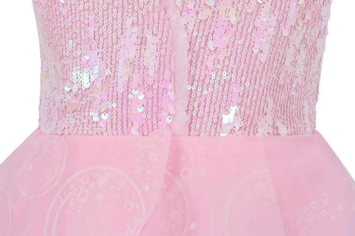 Glinda Niedliches Rosa Kleid für Mädchen 2-12 Jahre Cosplay-Kostüm Mädchen Halloween-Kostüm Kinder Gute Hexe Prinzessinnen-Kleider – Detail 9