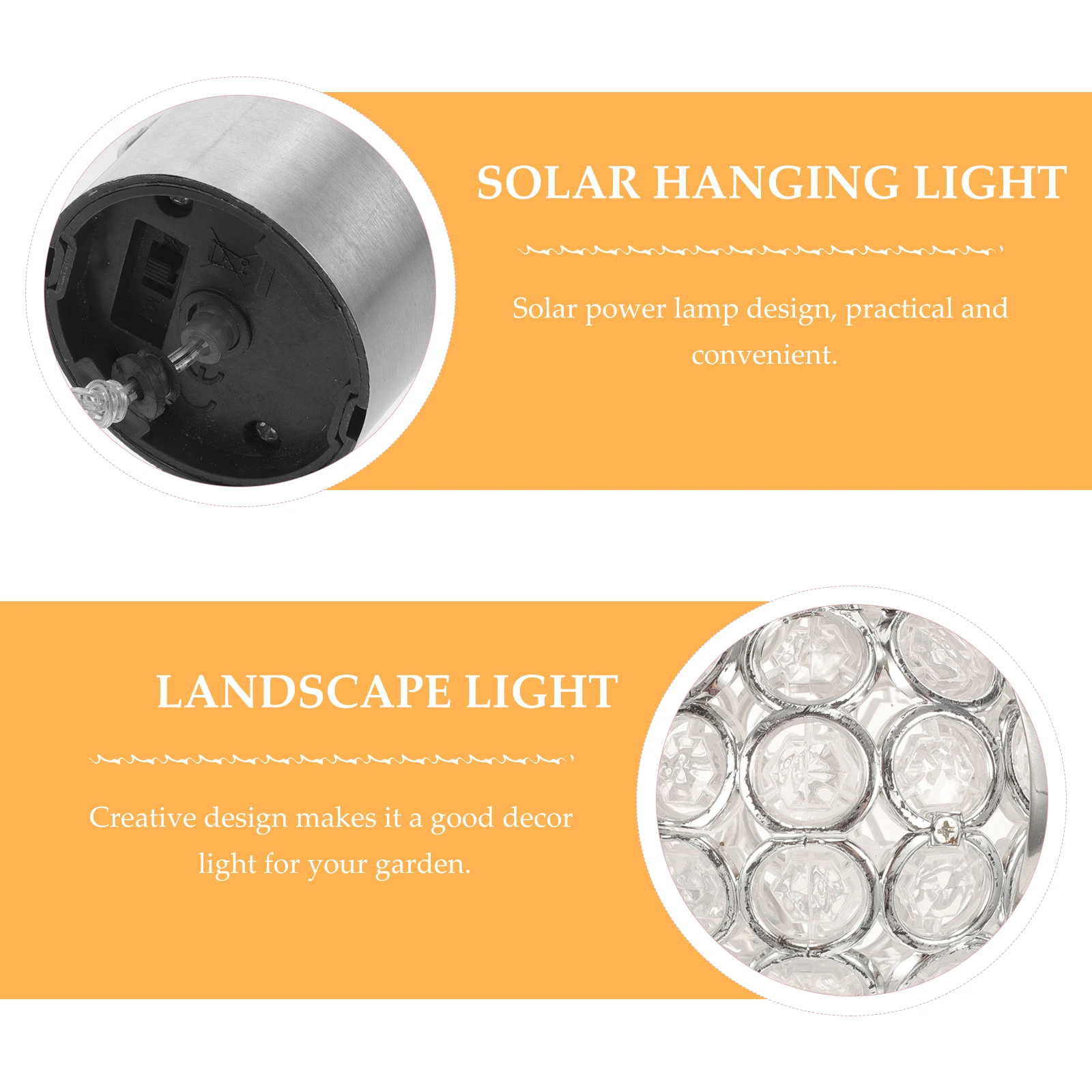 

Solar Garden Lamp Outdoor Chandelier Hanging Lantern Waterproof Decorative Landscape Light Solar Powered Energy Saving for Yard