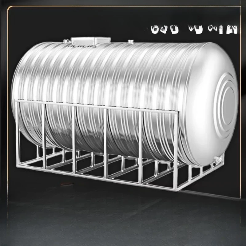 

Bath horizontal stainless steel water tank household 304 food grade thickened tower storage tank roof