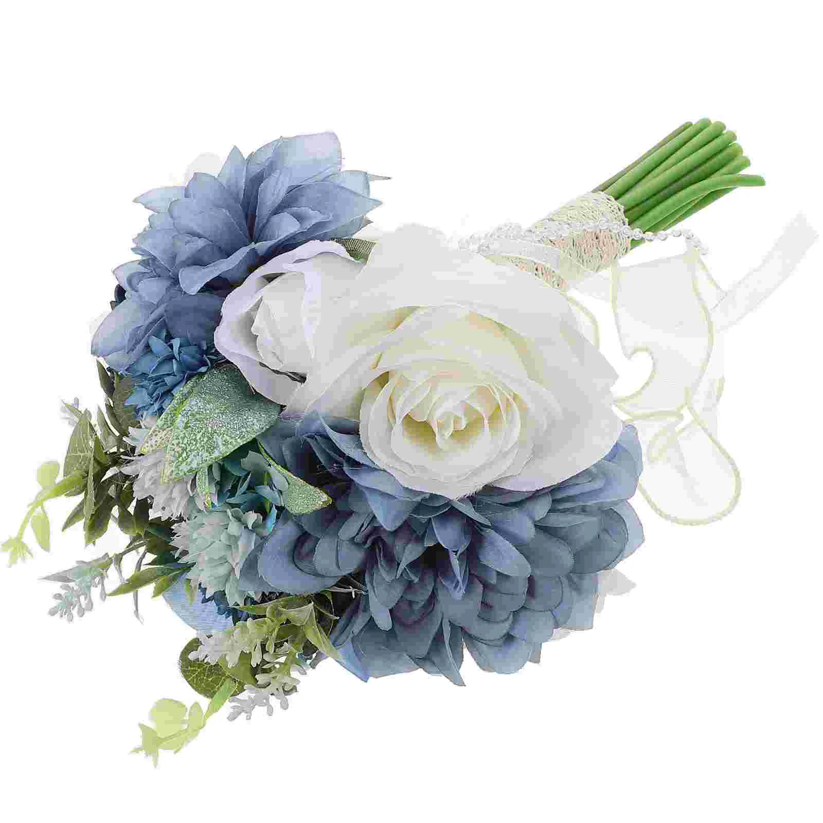 Wedding Bouquet Bride Weeing Artificial Flowers Rose Department Silk Polyester Yarn